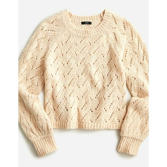 J.Crew Pointelle crewneck sweater - Picture 2 of 6